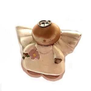 Adorably Shabby Little Angel Scatter Pin Marked Kirk 2001
